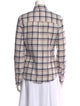 Band of Outsiders Plaid Print Long Sleeve Button-Up Top