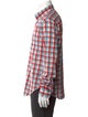 Band of Outsiders Plaid Print Long Sleeve Shirt