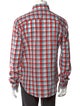 Band of Outsiders Plaid Print Long Sleeve Shirt