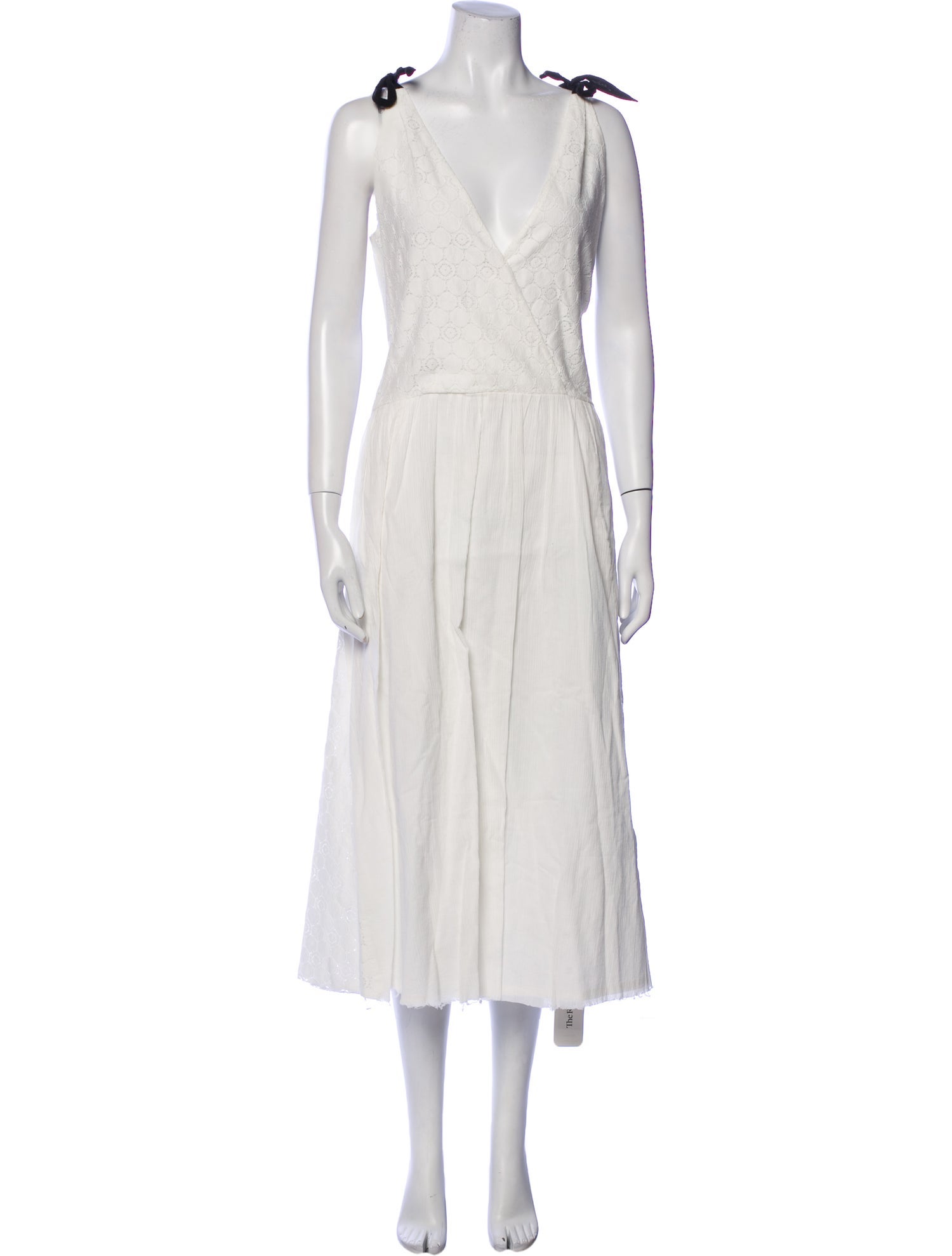 Band of Outsiders V-Neck Long Dress