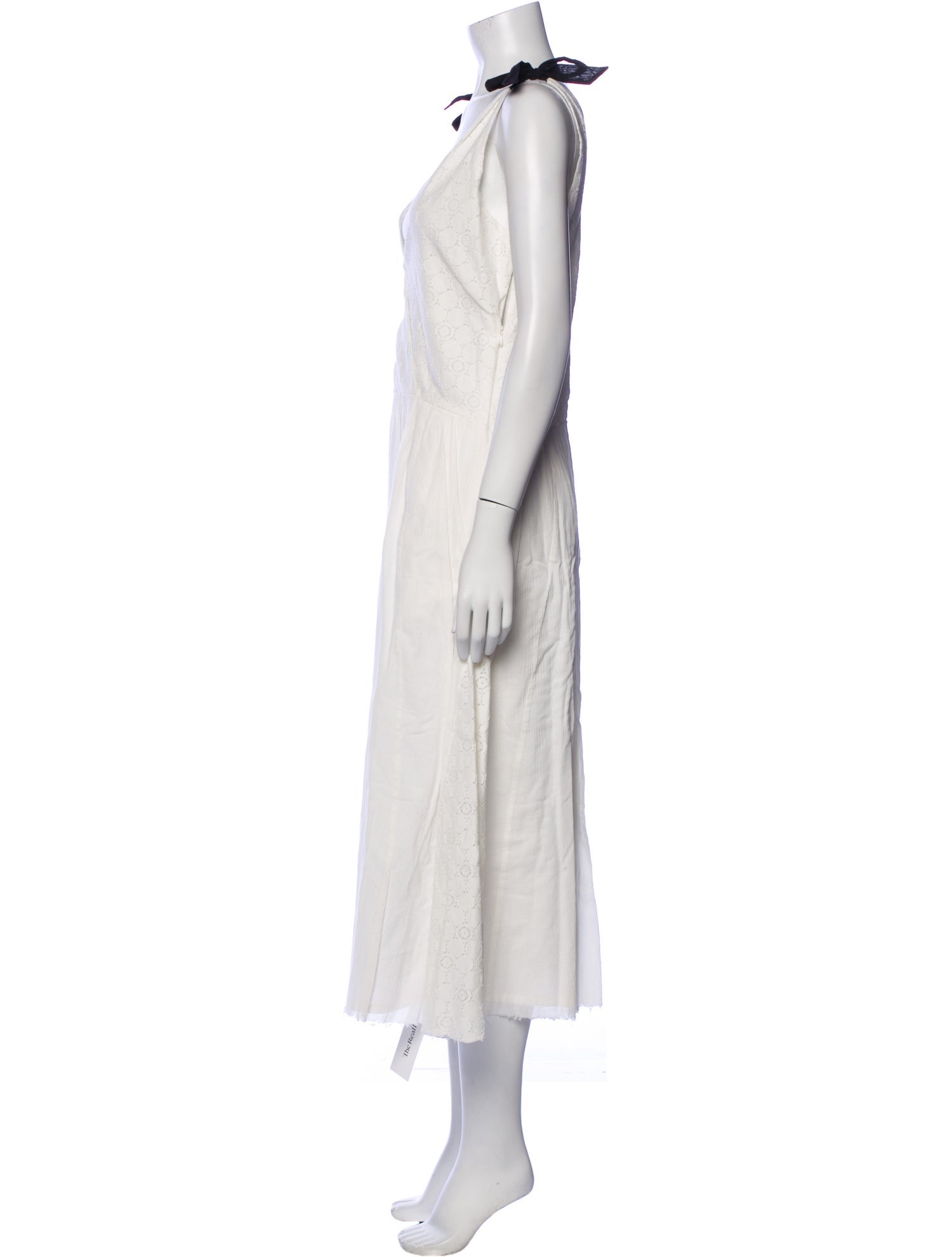 Band of Outsiders V-Neck Long Dress