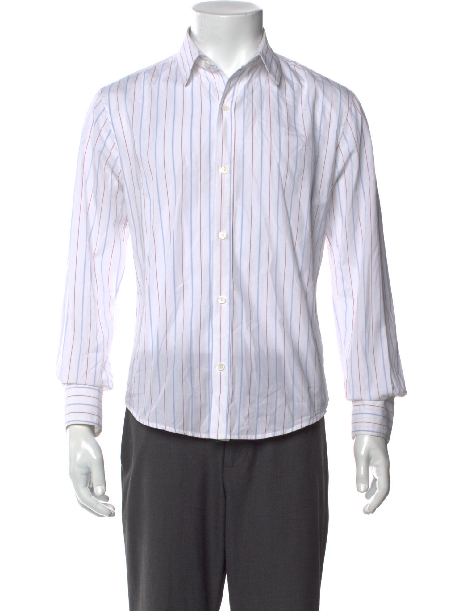 Band of Outsiders Striped Long Sleeve Dress Shirt