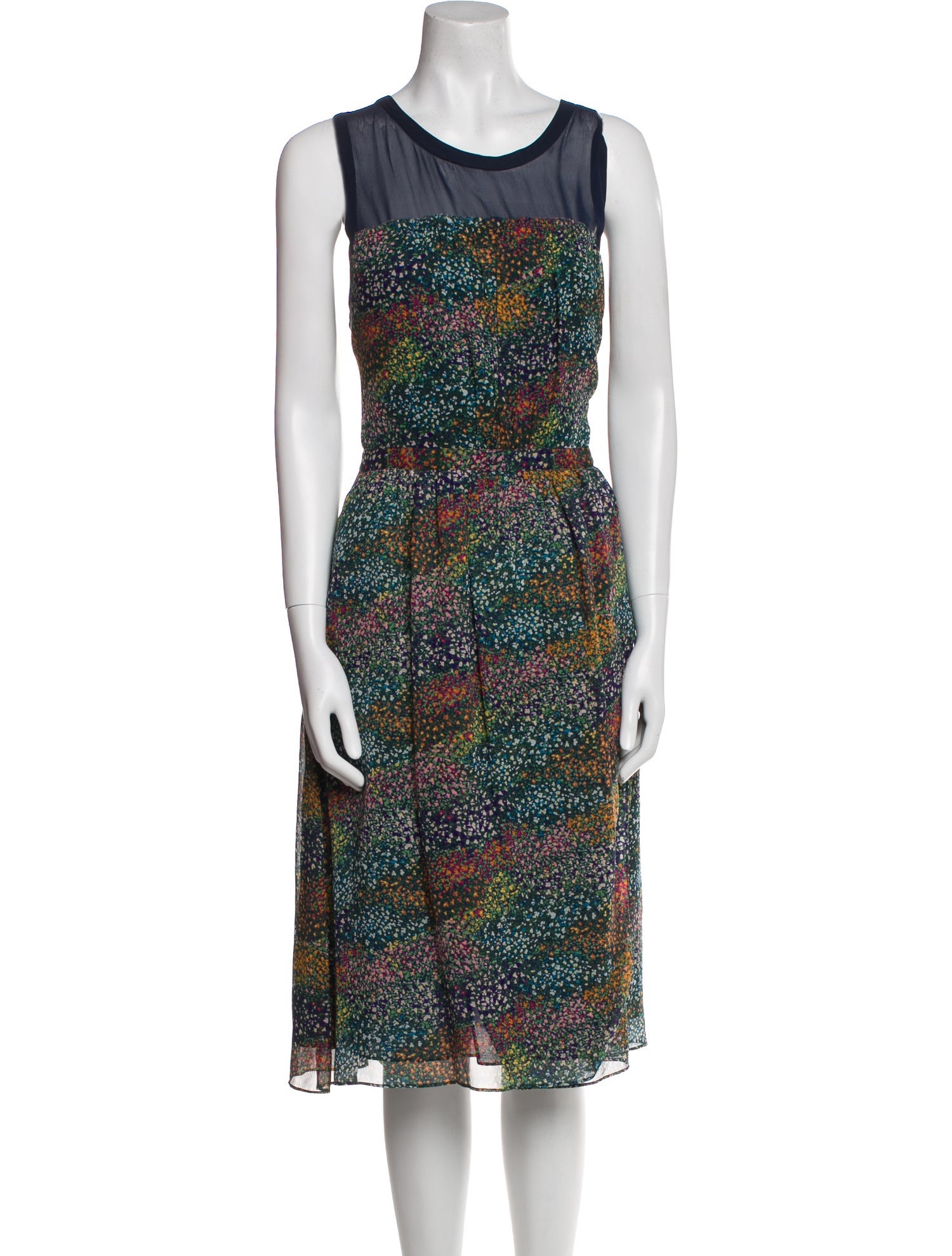 Band of Outsiders Silk Midi Length Dress