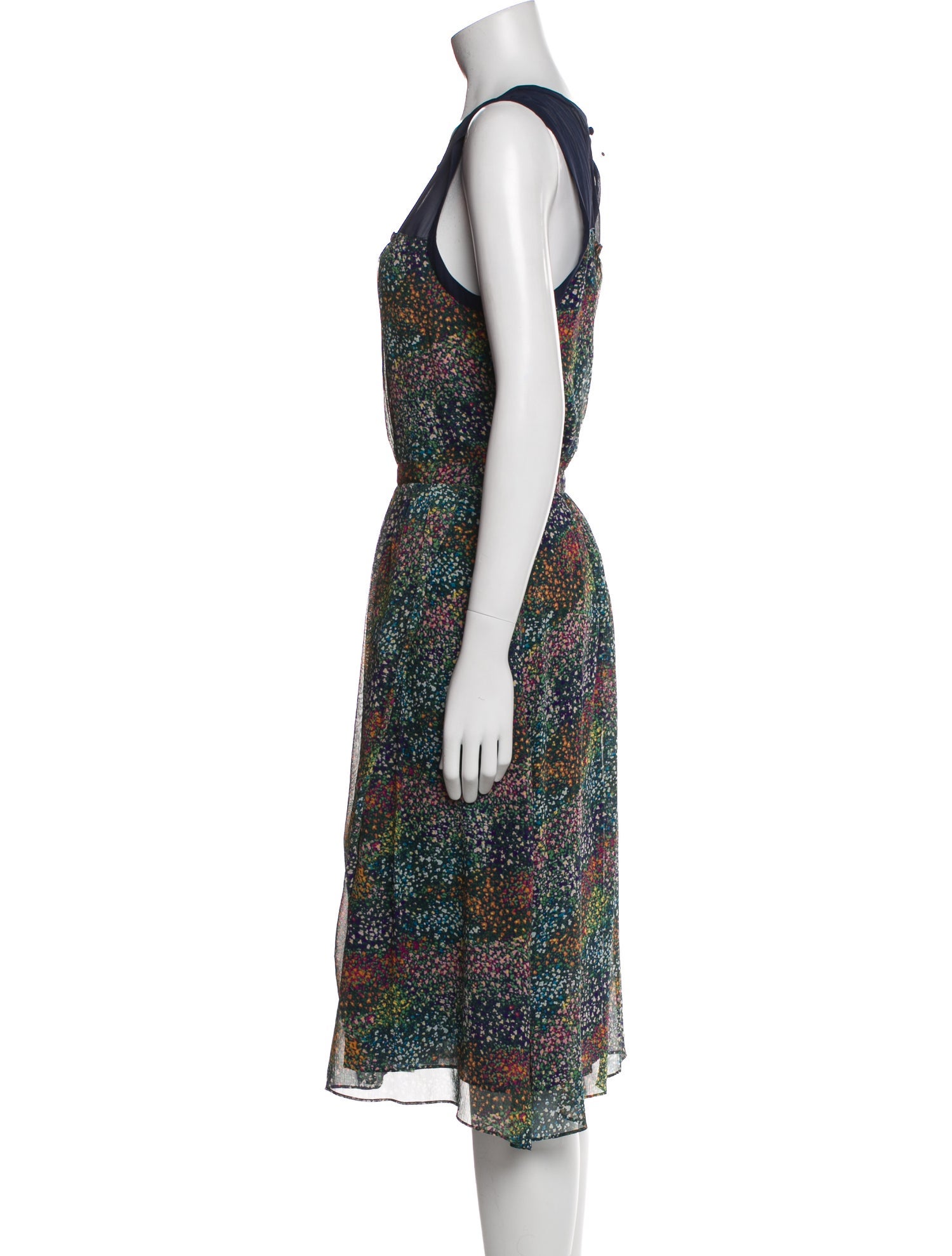 Band of Outsiders Silk Midi Length Dress