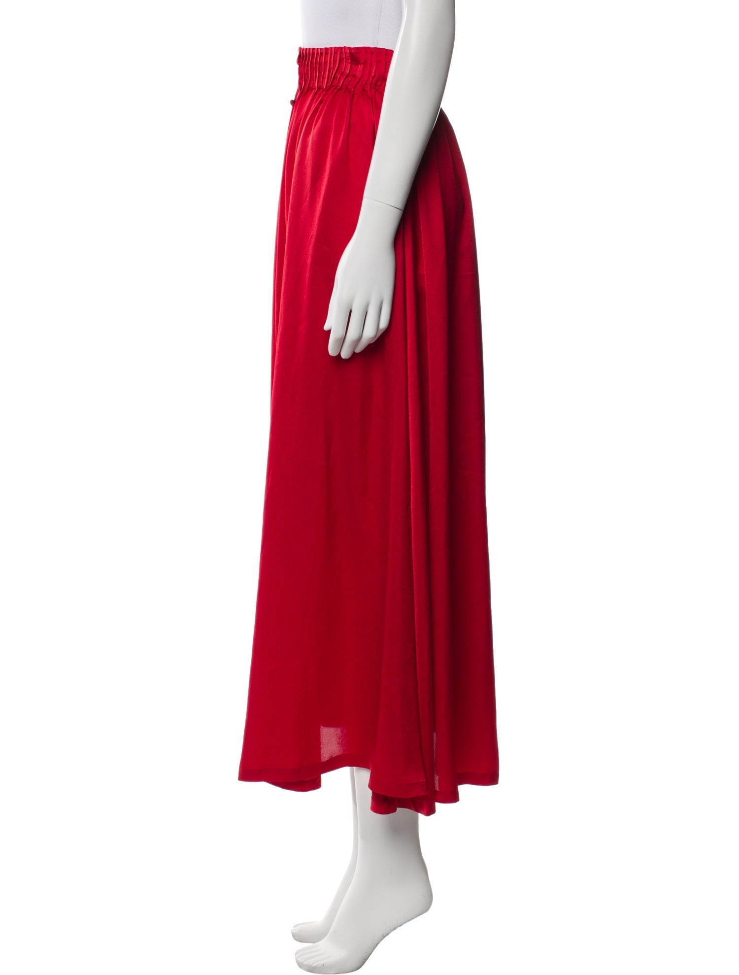 By Any Other Name Pleated Accents Midi Length Skirt