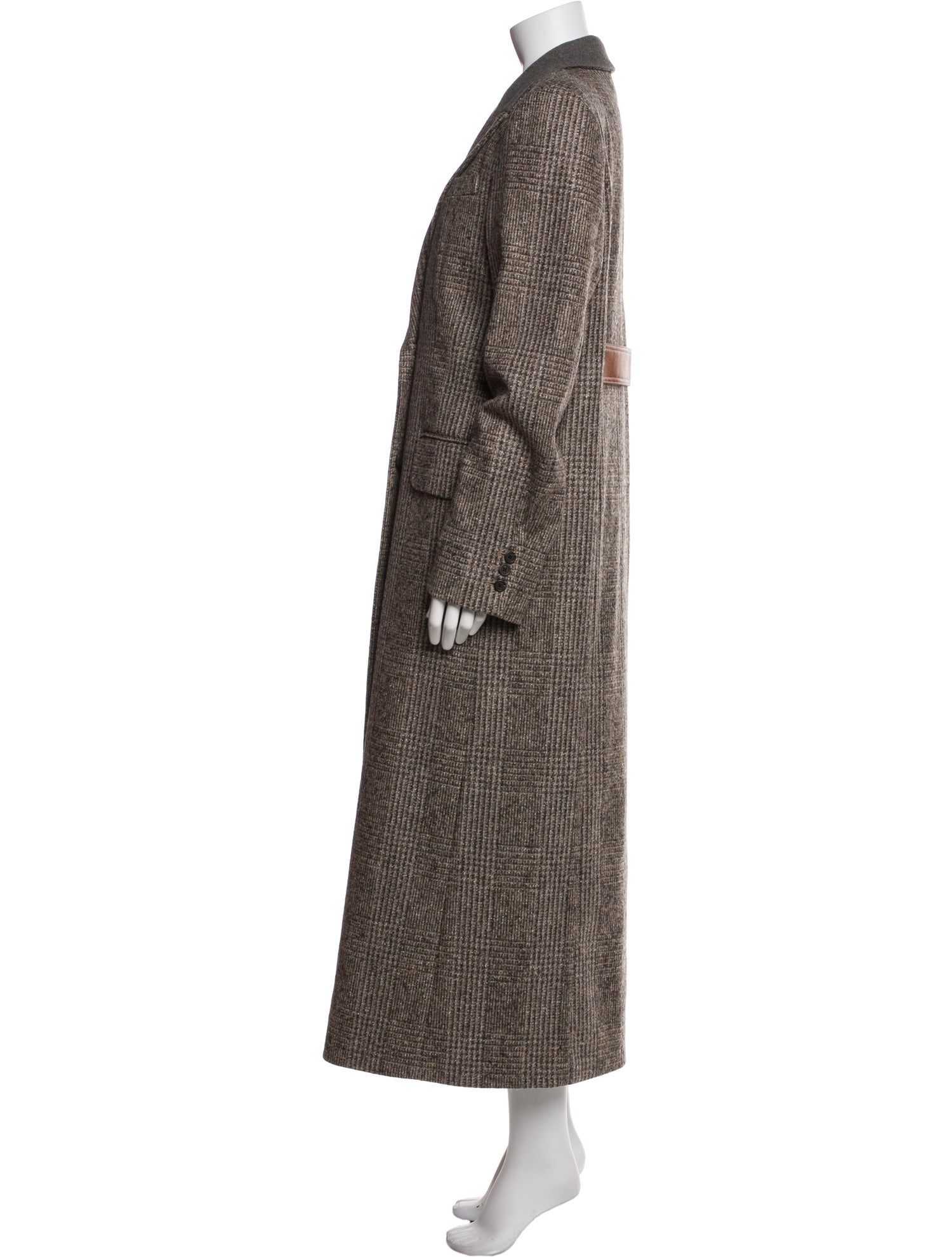 By Any Other Name Wool Houndstooth Print Peacoat