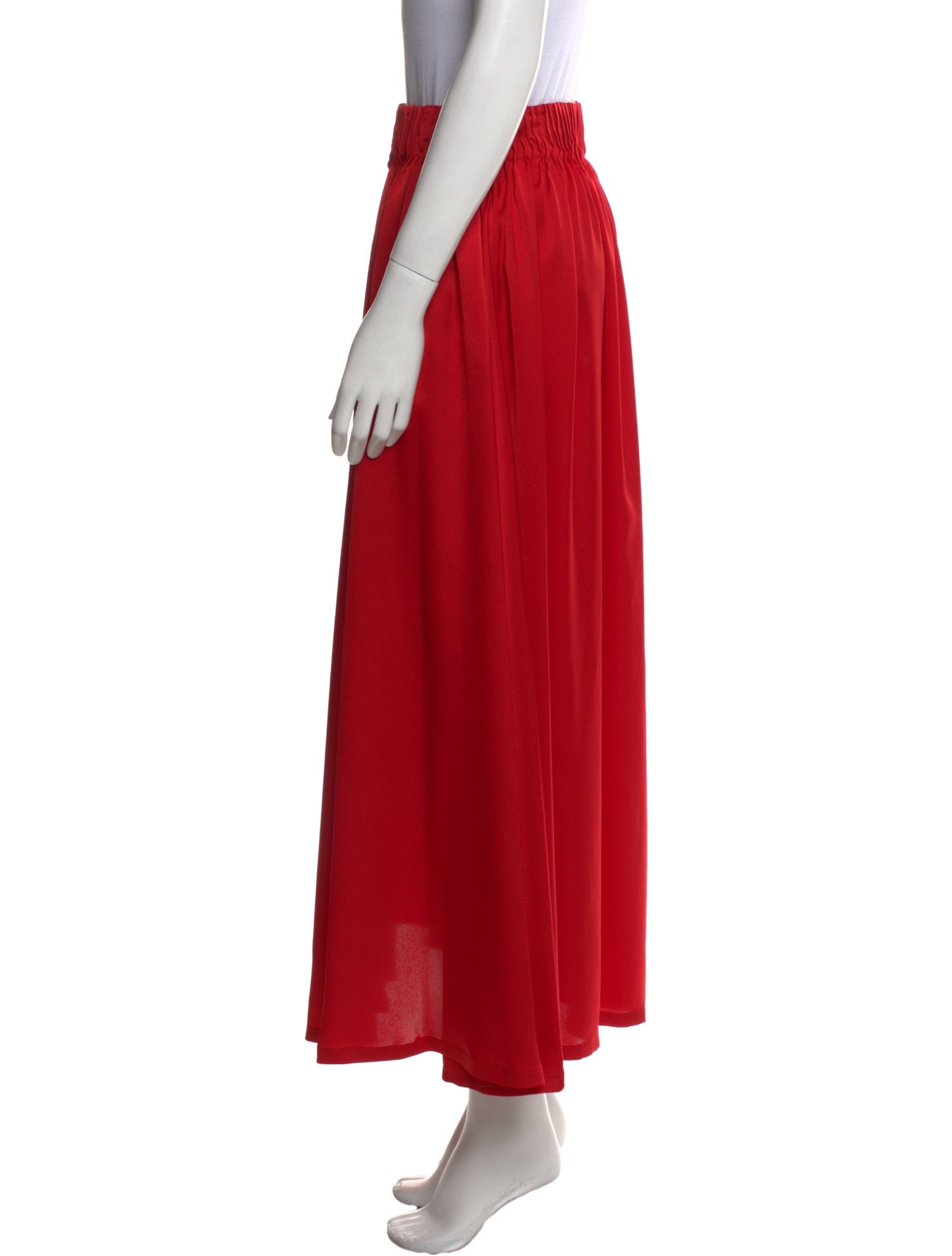 By Any Other Name Pleated Accents Midi Length Skirt