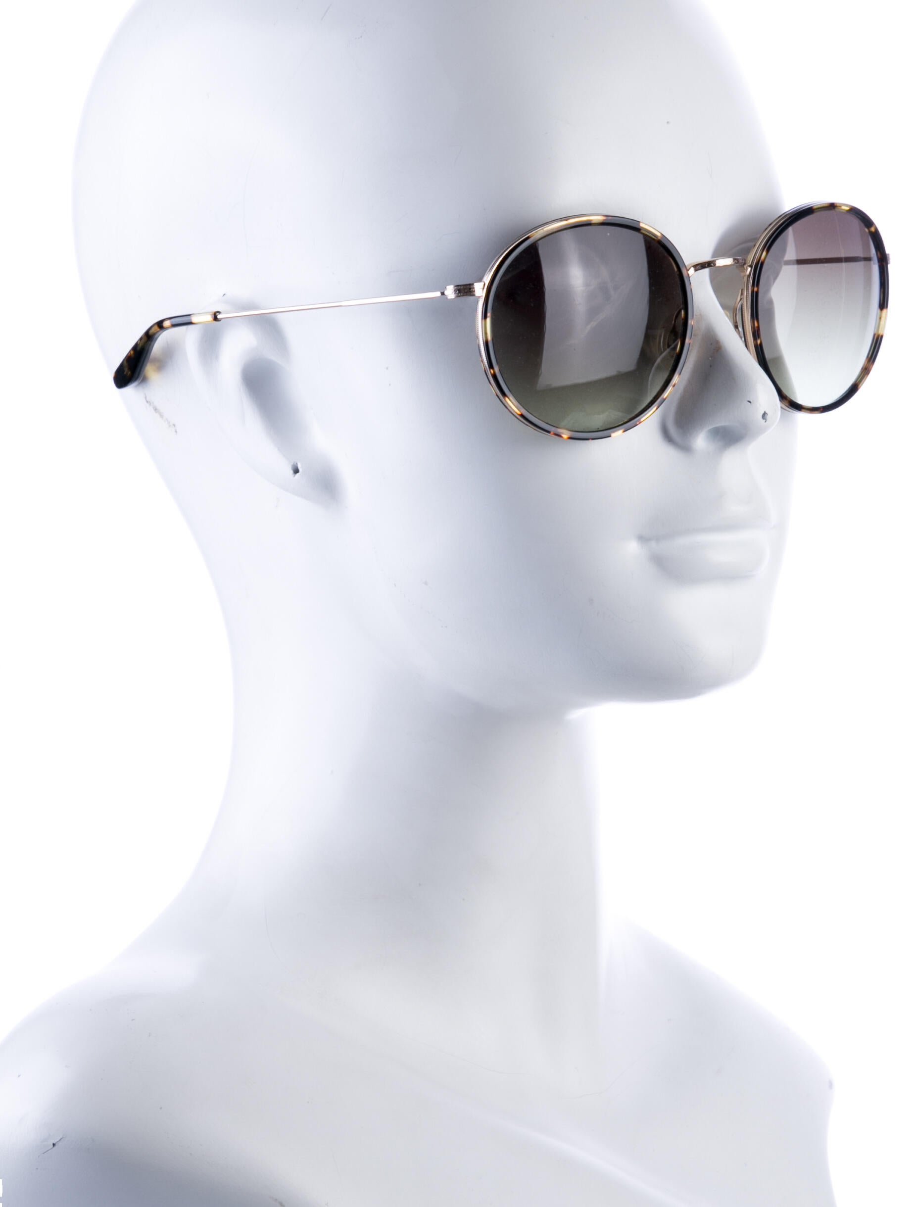 Barton Perreira Round Gradient Sunglasses