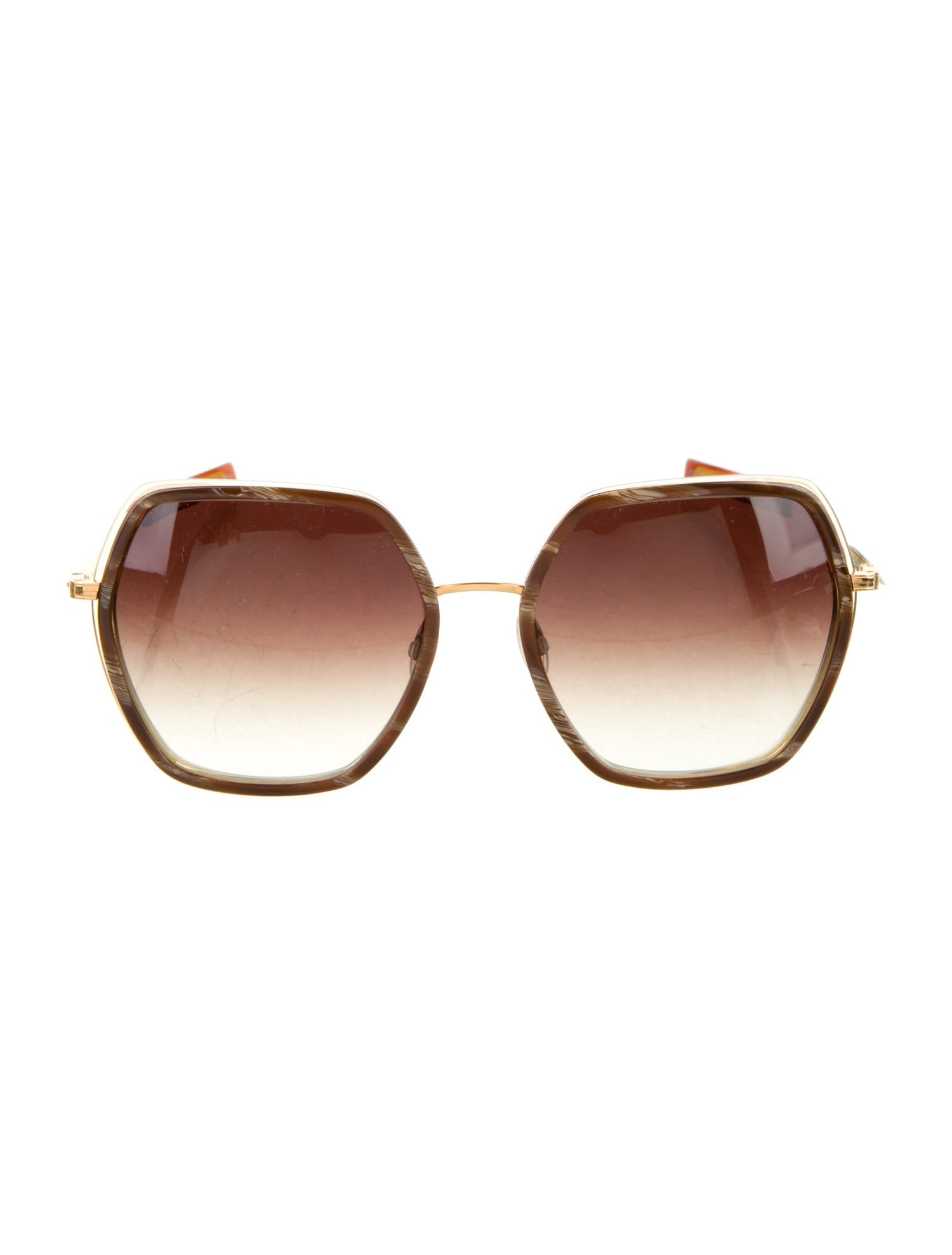 Barton Perreira Oversize Gradient Sunglasses