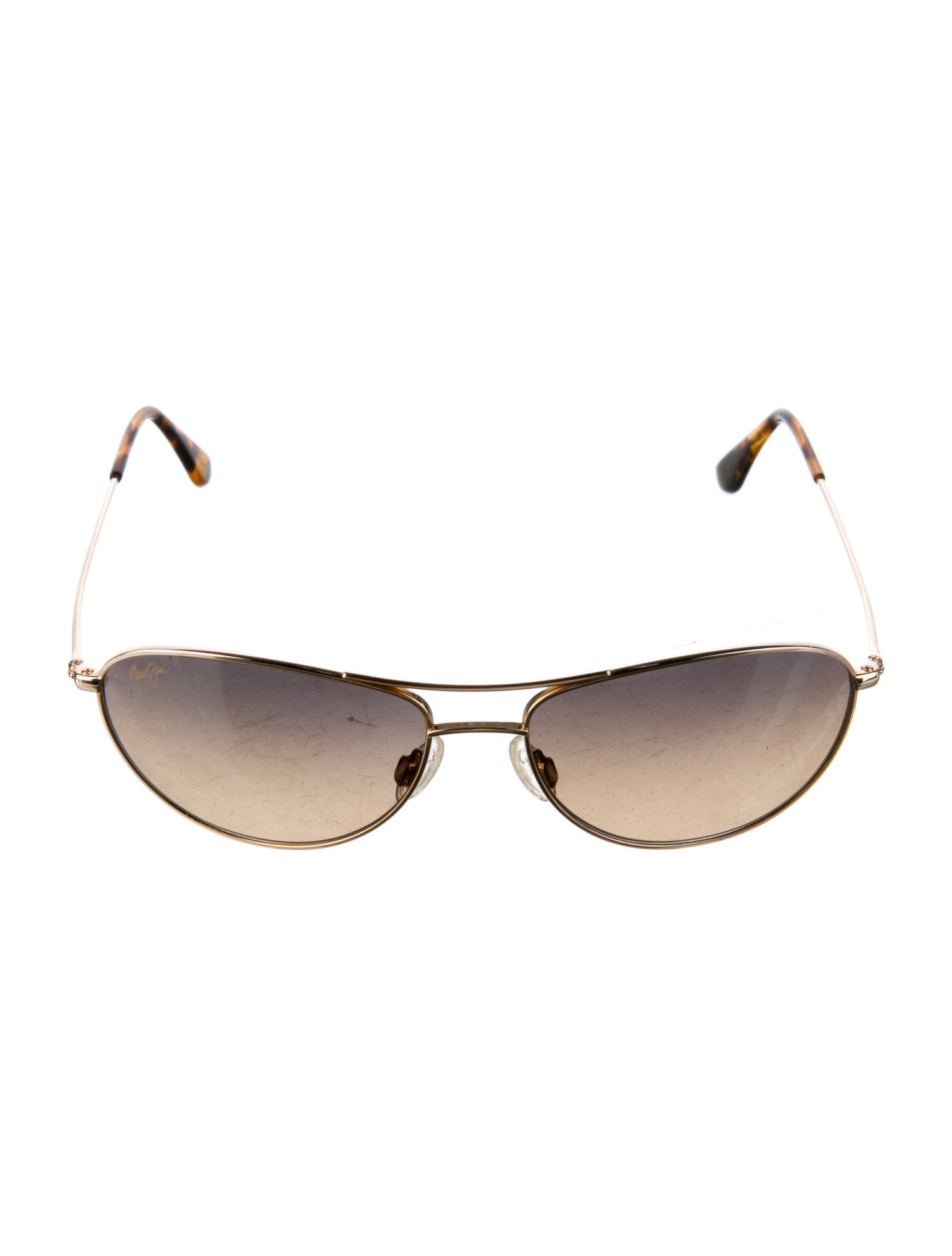 Barton Perreira Aviator Gradient Sunglasses
