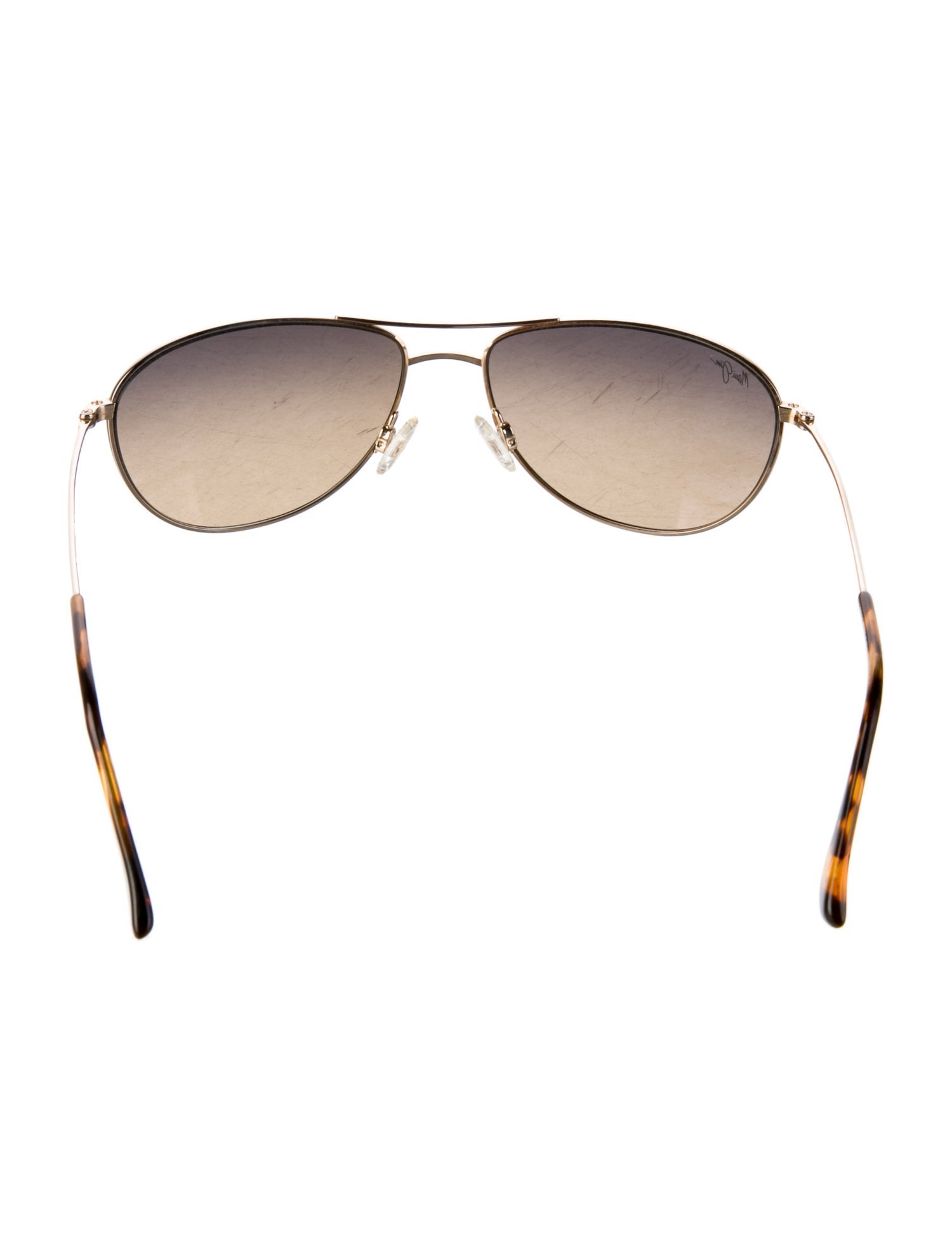Barton Perreira Aviator Gradient Sunglasses