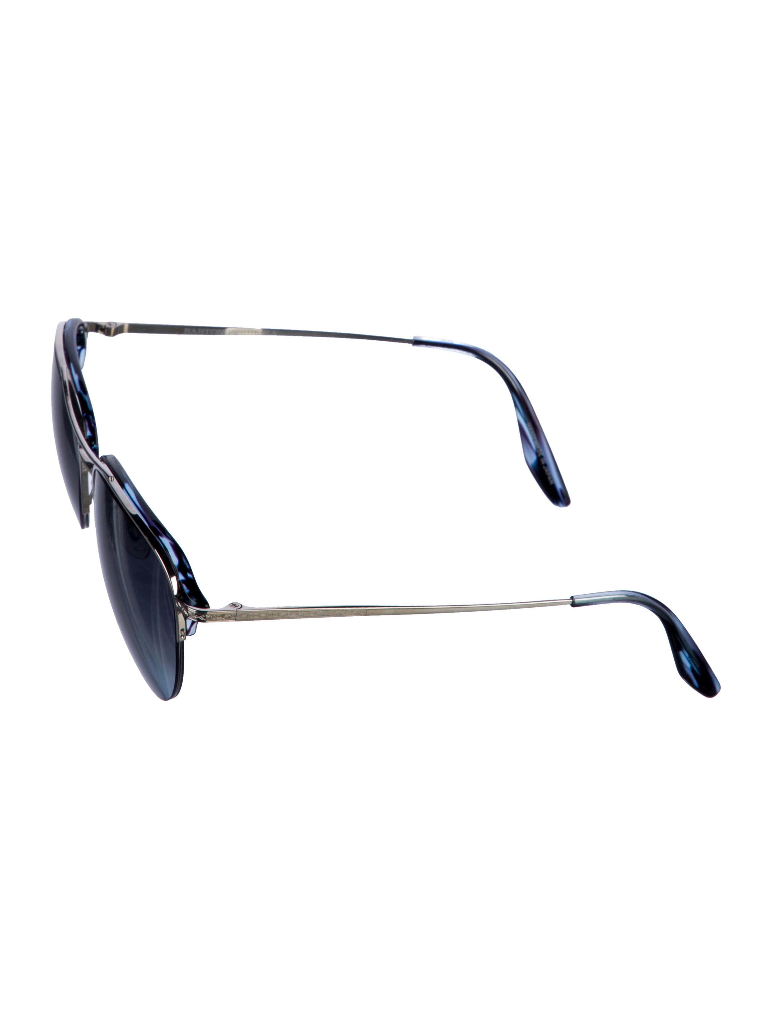 Barton Perreira Aviator Tinted Sunglasses