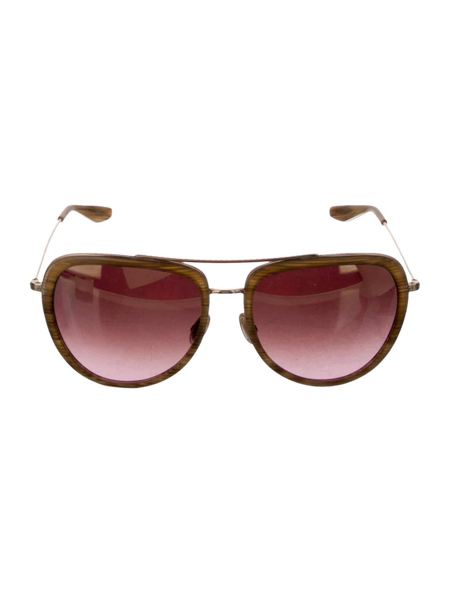 Barton Perreira Aviator Gradient Sunglasses