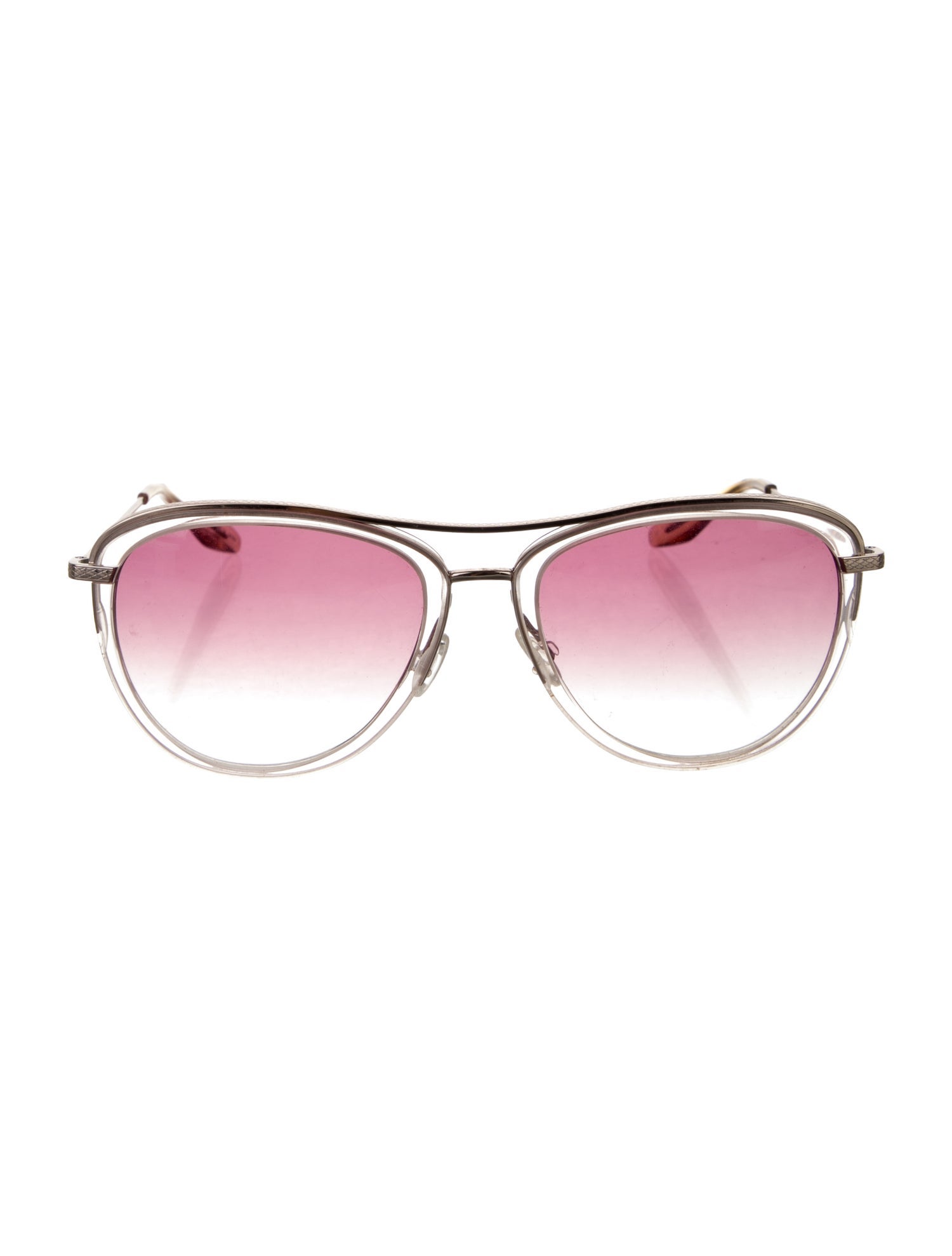Barton Perreira Aviator Gradient Sunglasses