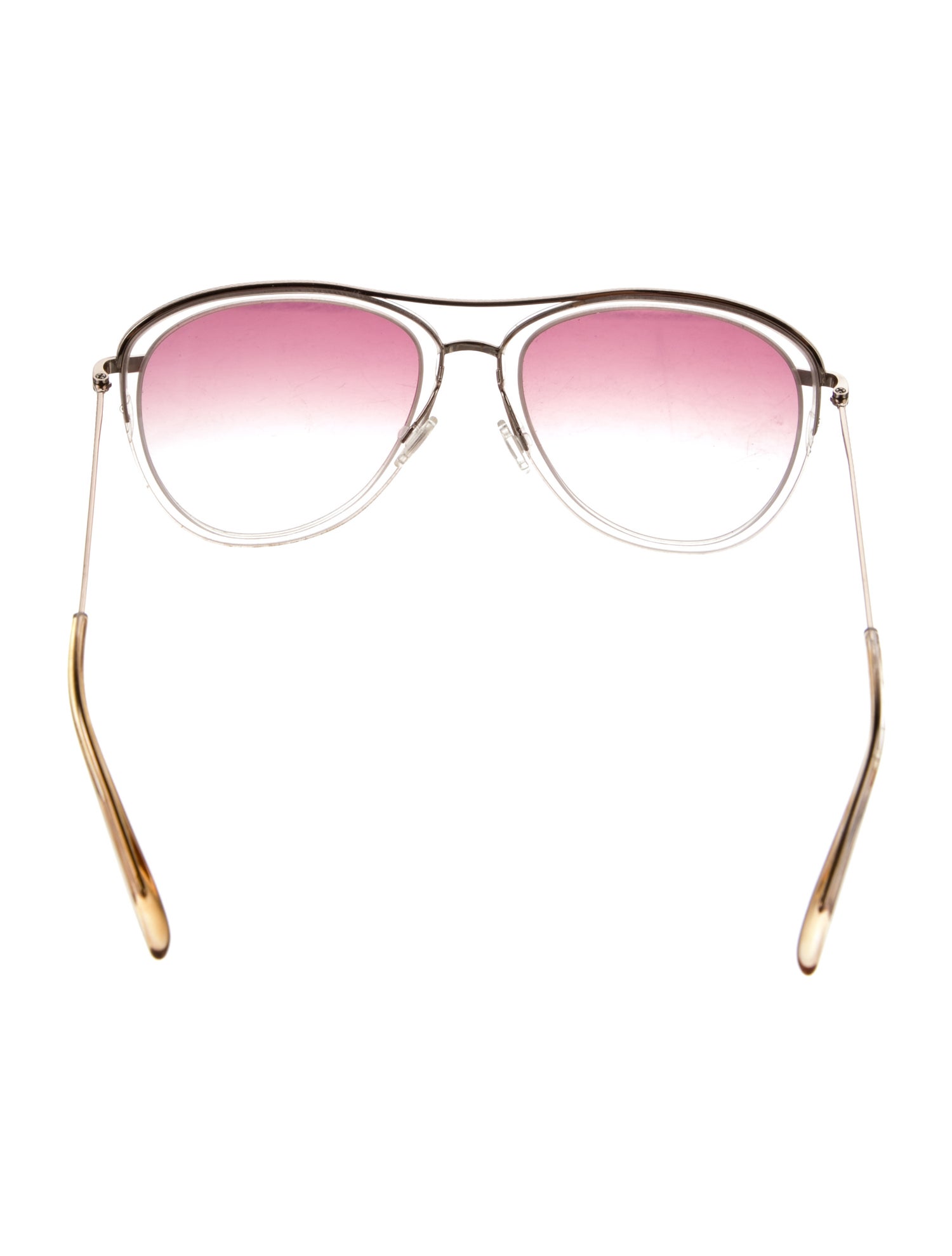 Barton Perreira Aviator Gradient Sunglasses