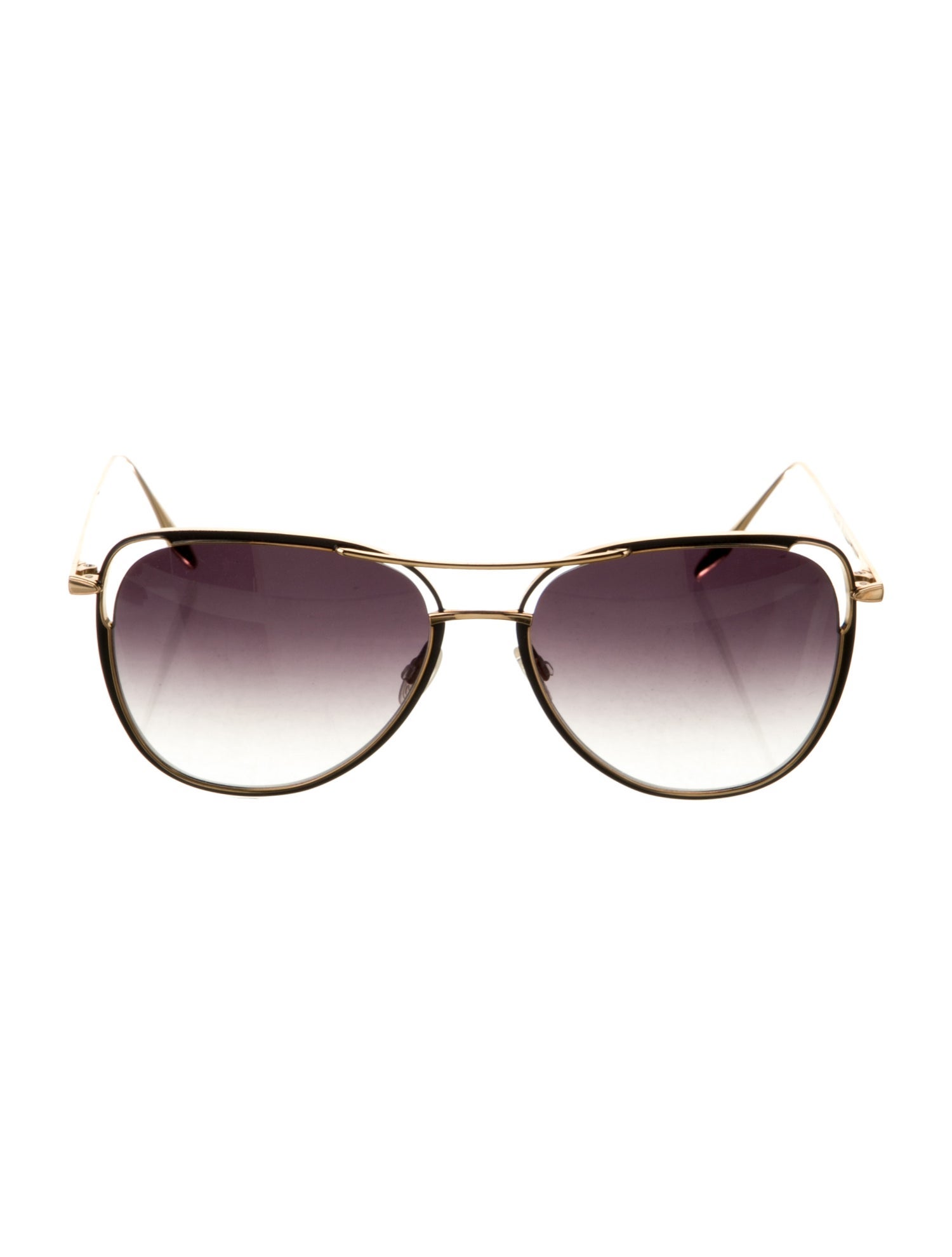 Barton Perreira Aviator Gradient Sunglasses
