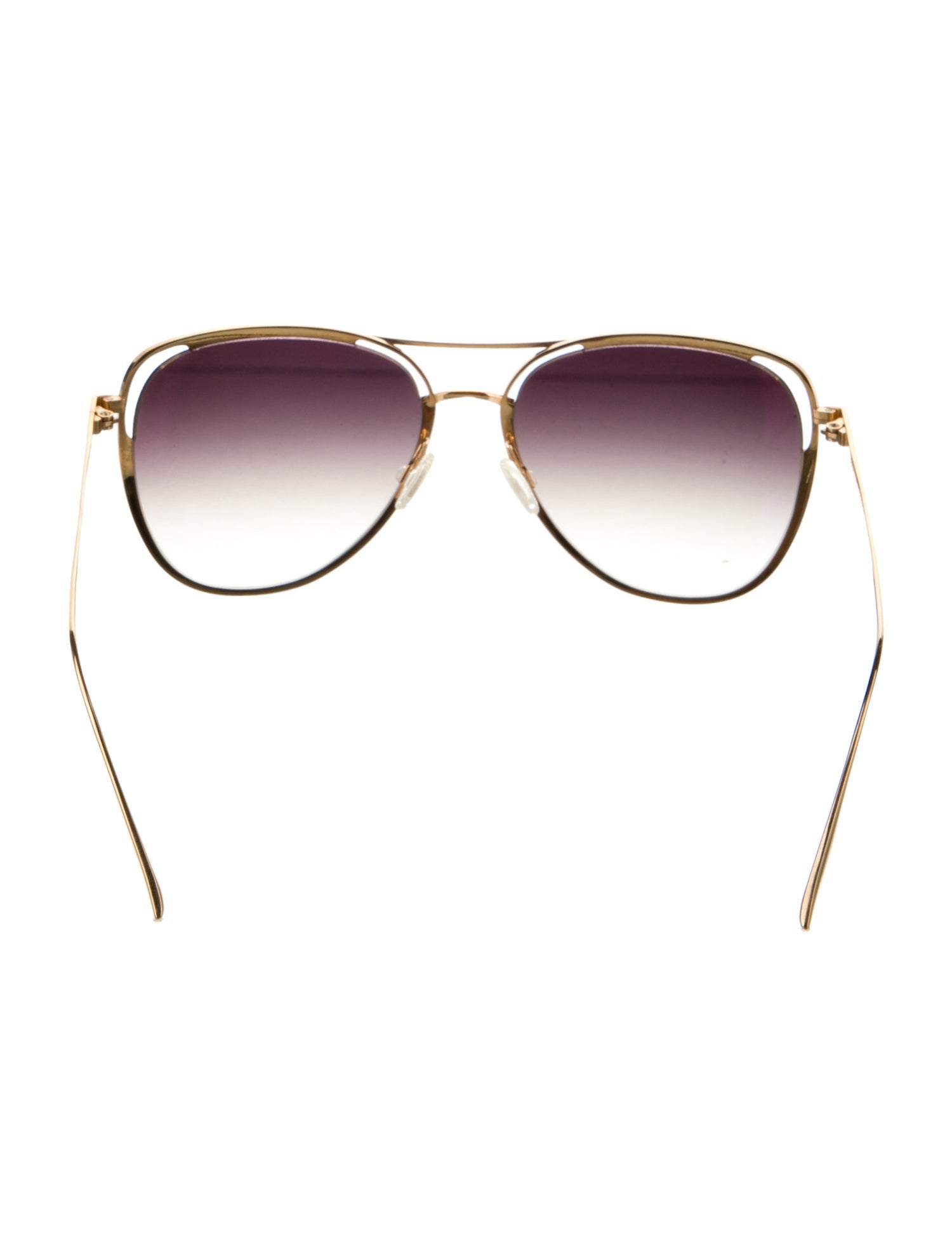 Barton Perreira Aviator Gradient Sunglasses