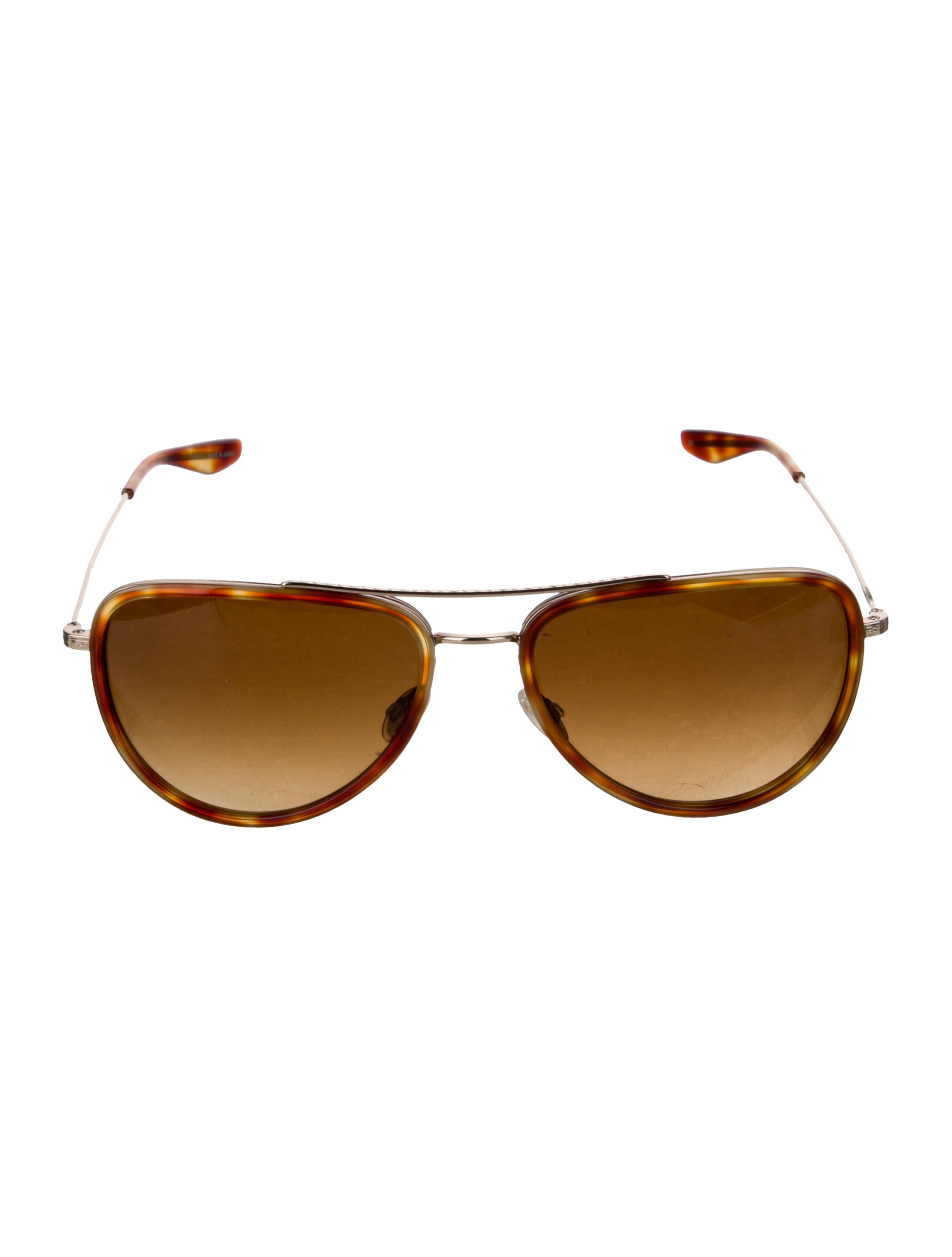 Barton Perreira Tortoise Shell Aviator Sunglasses