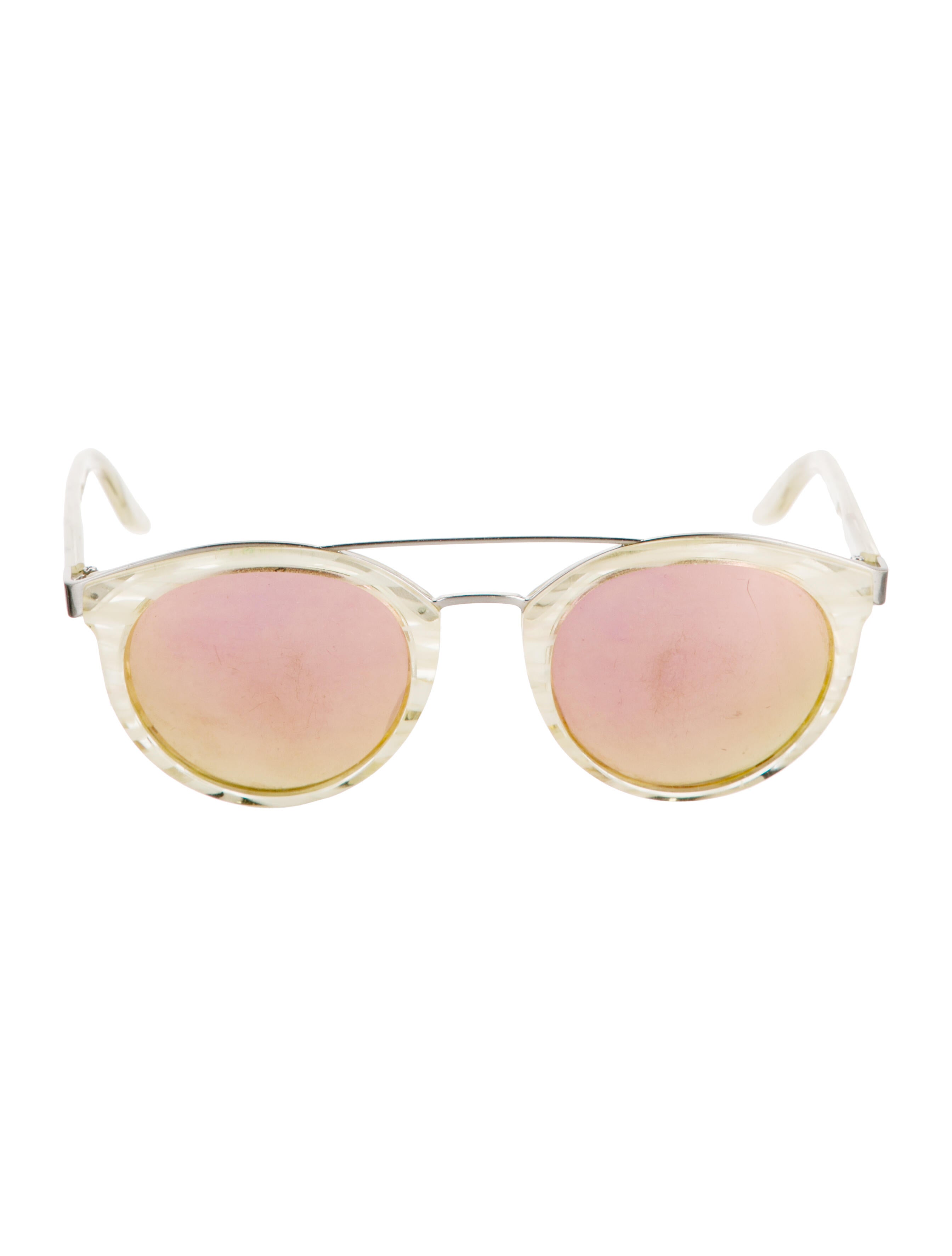 Barton Perreira Round Gradient Sunglasses