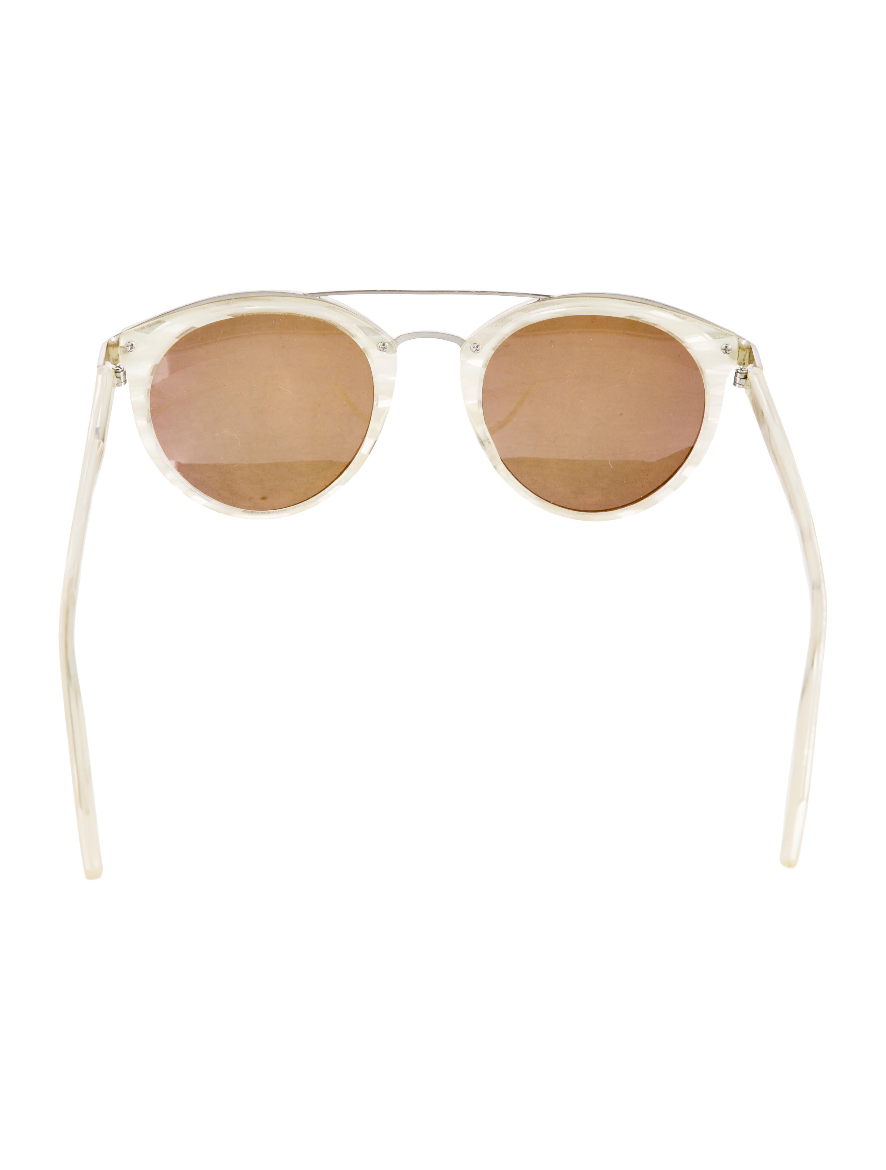 Barton Perreira Round Gradient Sunglasses