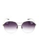 Barton Perreira Aviator Gradient Sunglasses
