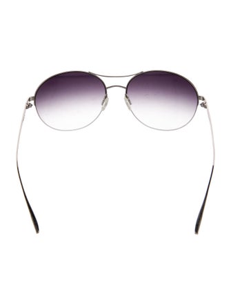 Barton Perreira Aviator Gradient Sunglasses