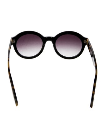 Barton Perreira Round Gradient Sunglasses