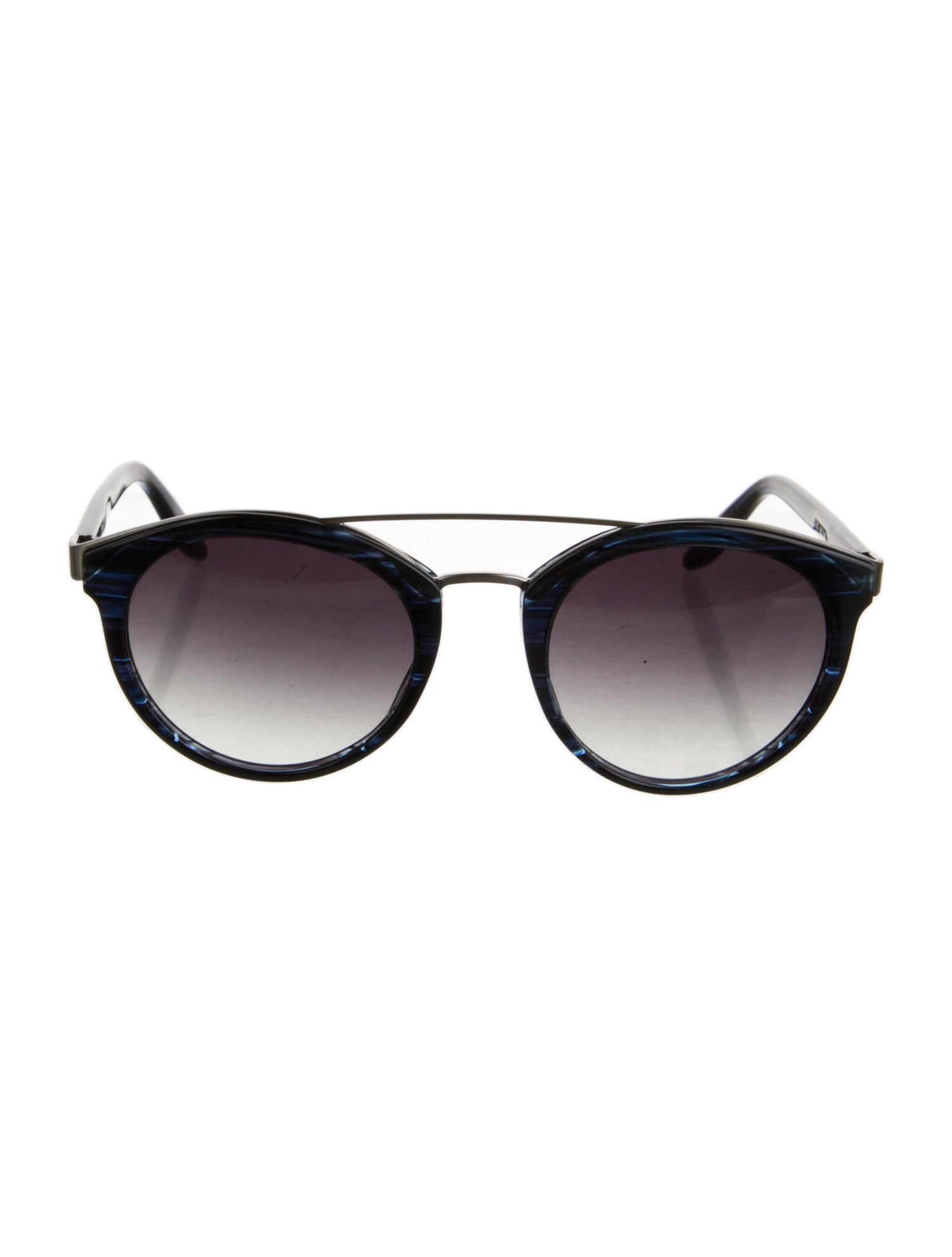 Barton Perreira Round Gradient Sunglasses