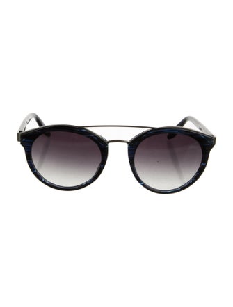 Barton Perreira Round Gradient Sunglasses