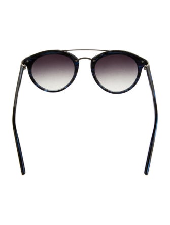 Barton Perreira Round Gradient Sunglasses