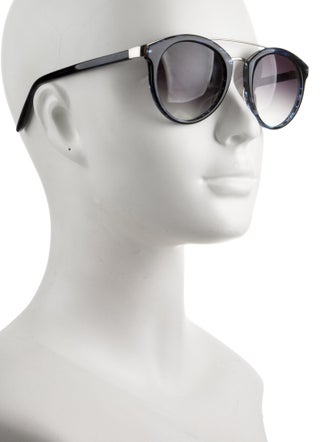 Barton Perreira Round Gradient Sunglasses