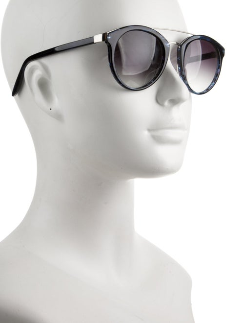 Barton Perreira Round Gradient Sunglasses