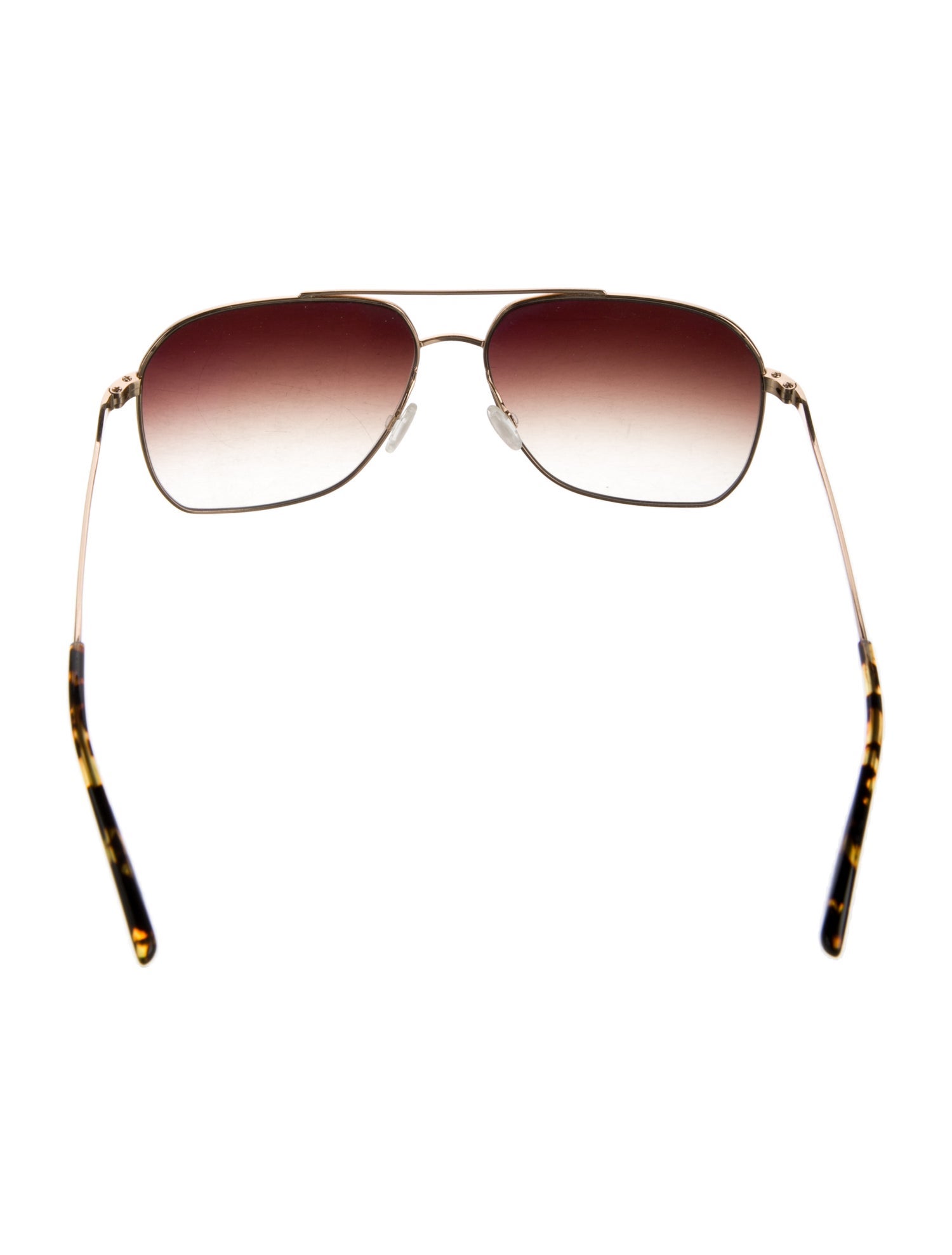 Barton Perreira Aviator Gradient Sunglasses