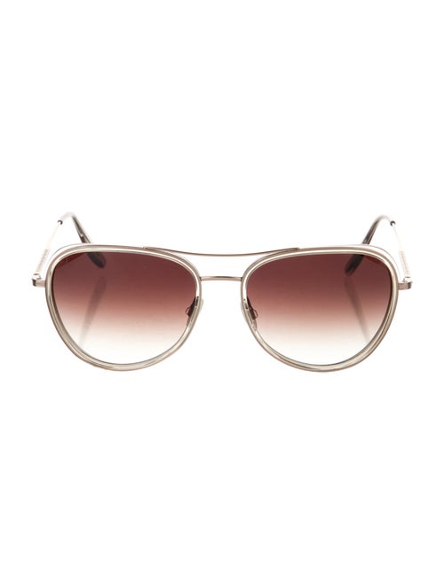Barton Perreira Aviator Gradient Sunglasses
