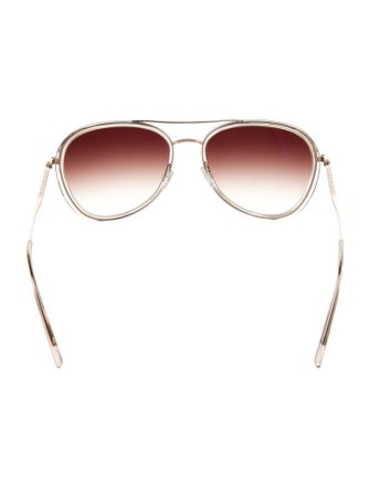 Barton Perreira Aviator Gradient Sunglasses