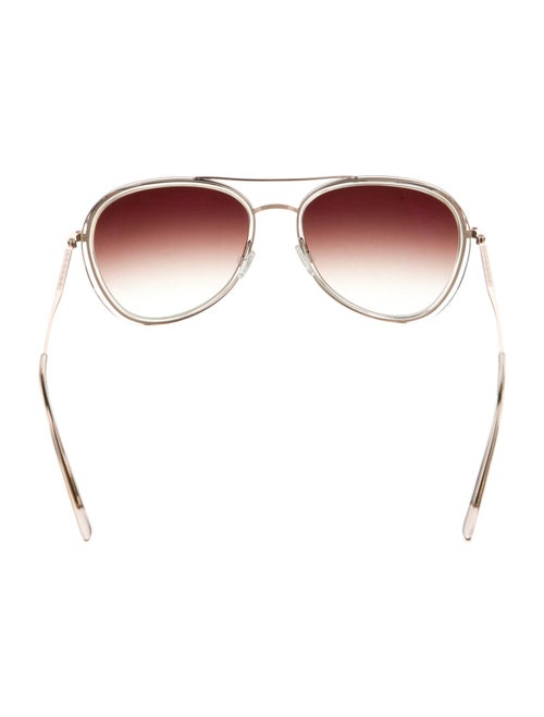 Barton Perreira Aviator Gradient Sunglasses
