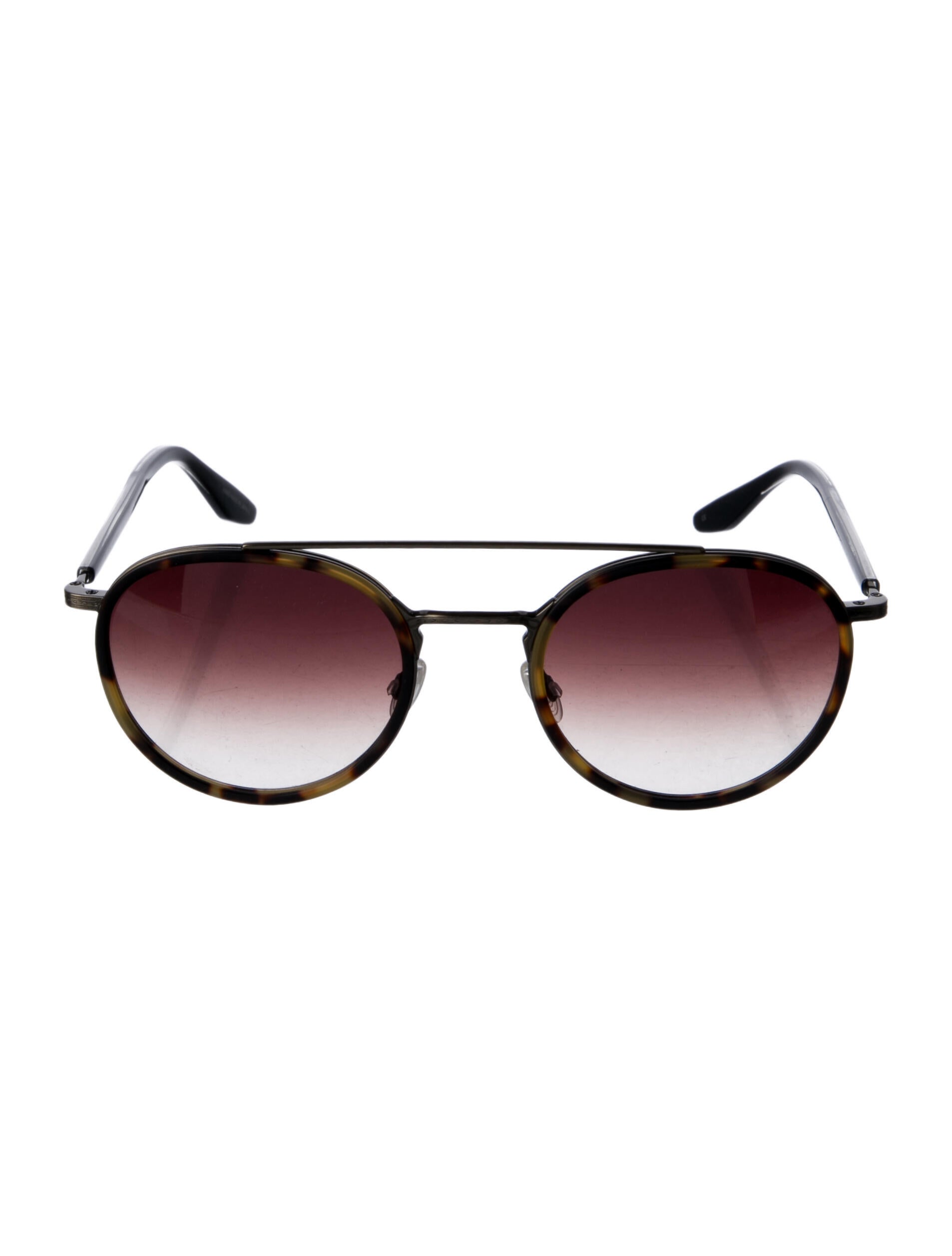 Barton Perreira Round Gradient Sunglasses