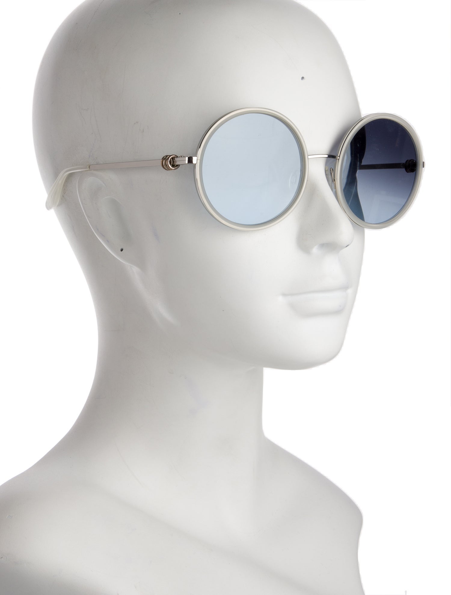 Barton Perreira Round Gradient Sunglasses