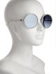 Barton Perreira Round Gradient Sunglasses