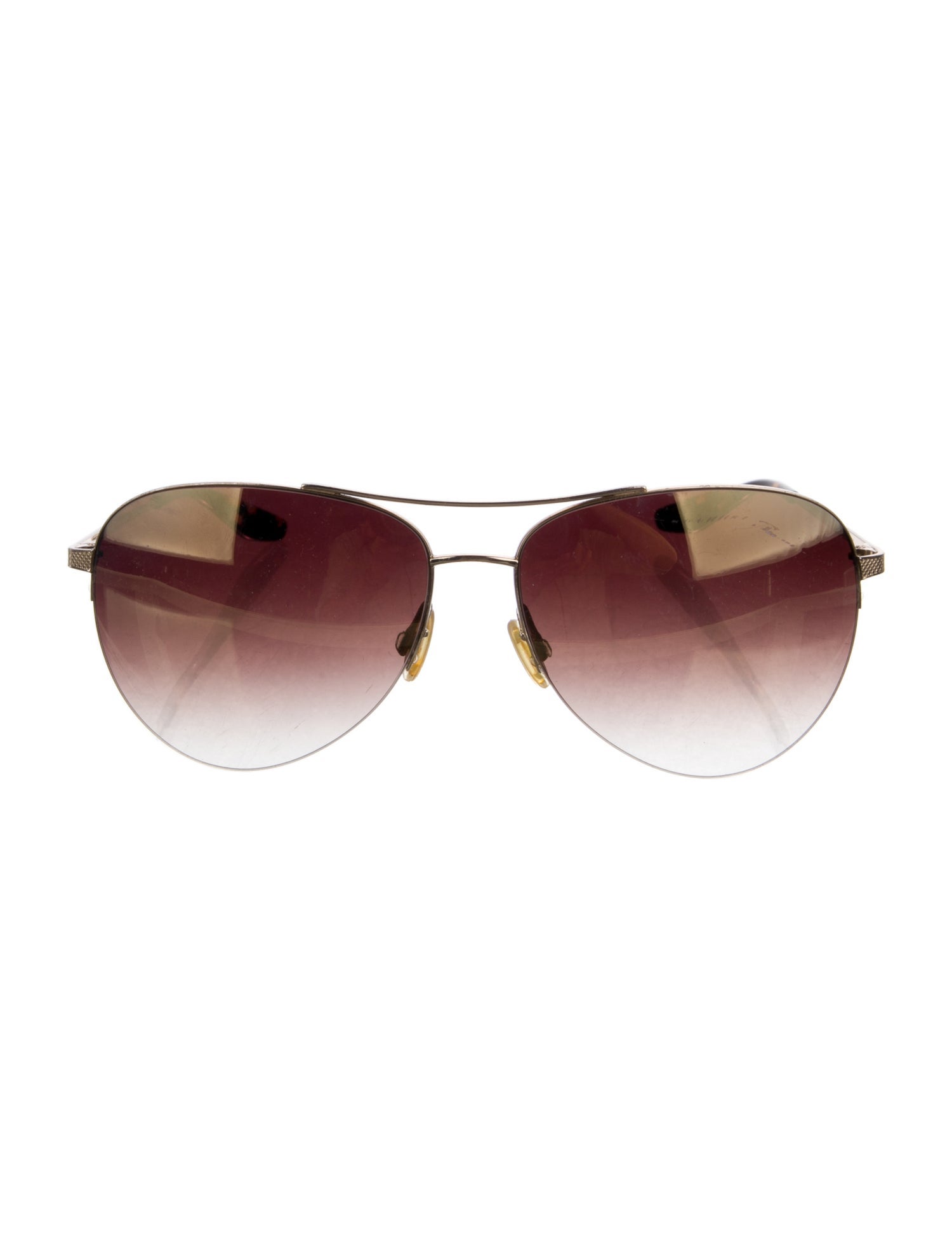 Barton Perreira Aviator Gradient Sunglasses
