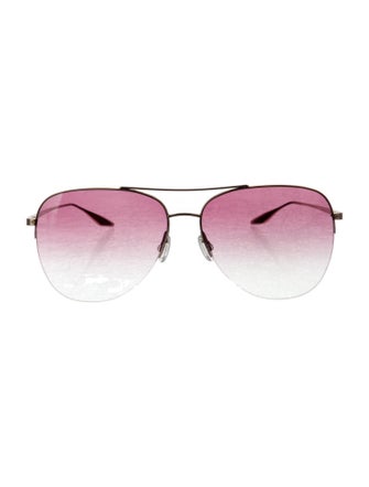Barton Perreira Aviator Gradient Sunglasses