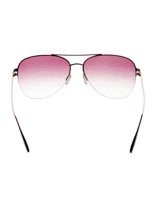 Barton Perreira Aviator Gradient Sunglasses