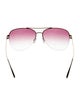 Barton Perreira Aviator Gradient Sunglasses