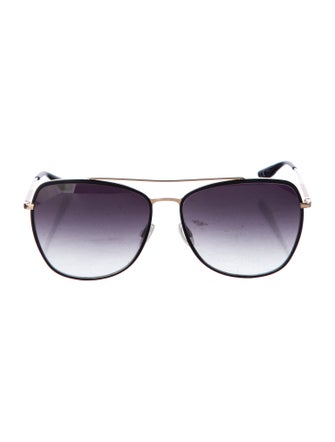 Barton Perreira Aviator Gradient Sunglasses