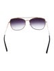 Barton Perreira Aviator Gradient Sunglasses