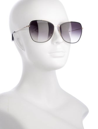 Barton Perreira Aviator Gradient Sunglasses
