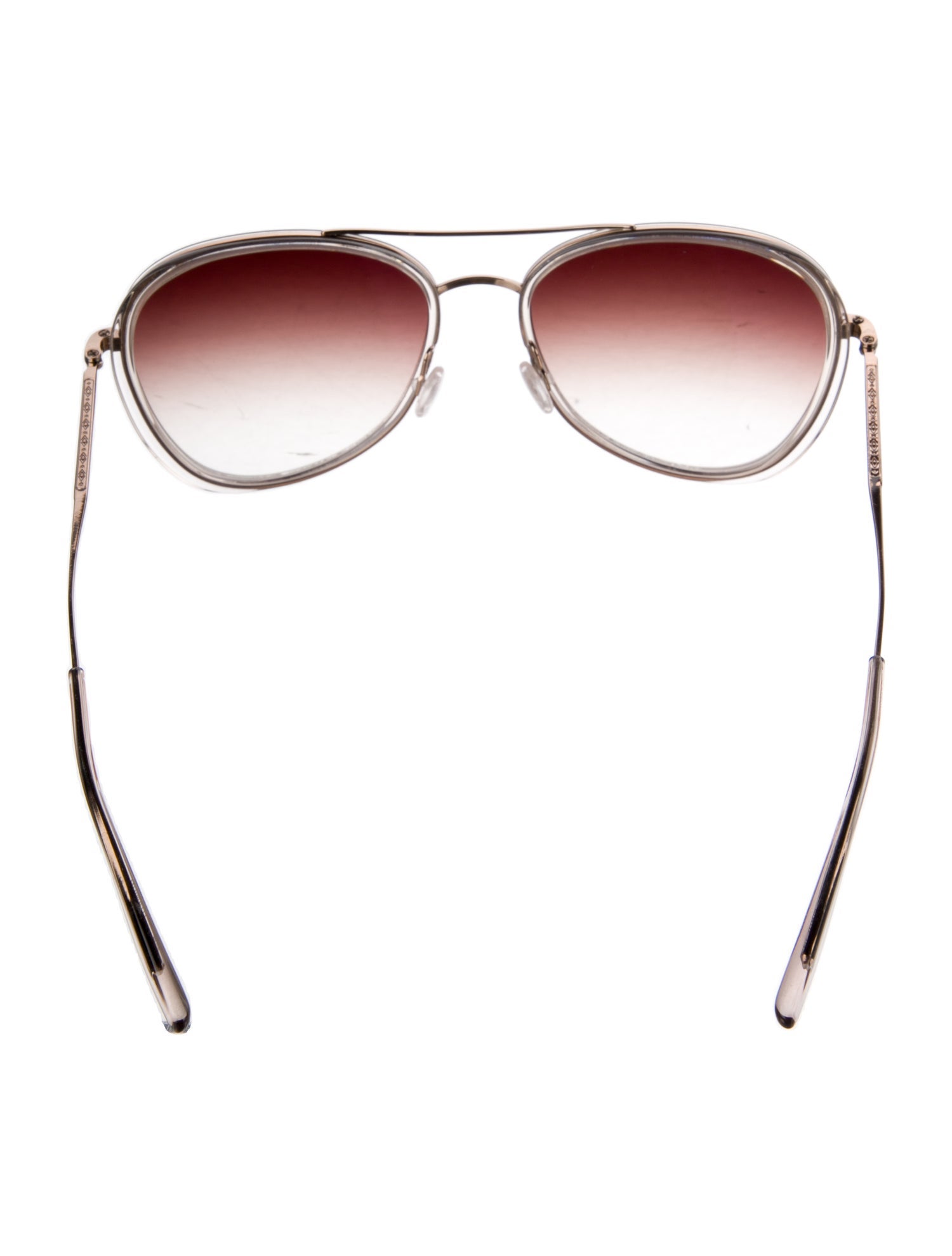 Barton Perreira Aviator Gradient Sunglasses