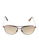 Barton Perreira Aviator Gradient Sunglasses