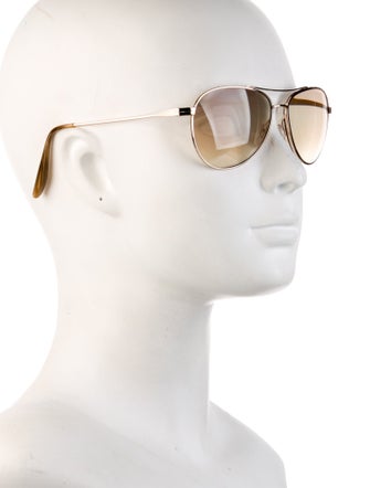 Barton Perreira Aviator Gradient Sunglasses