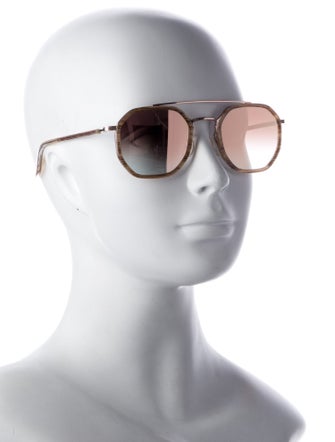 Barton Perreira Square Gradient Sunglasses